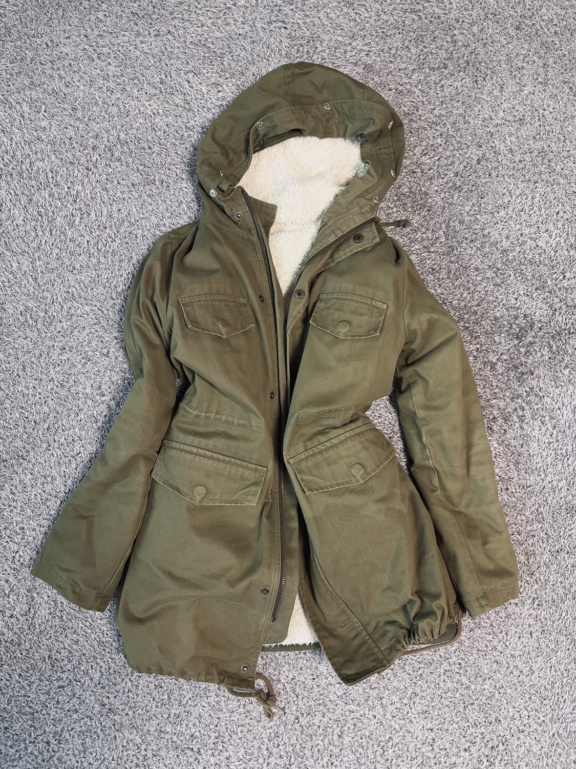 그런지페어리 카키 야상 상품이미지1