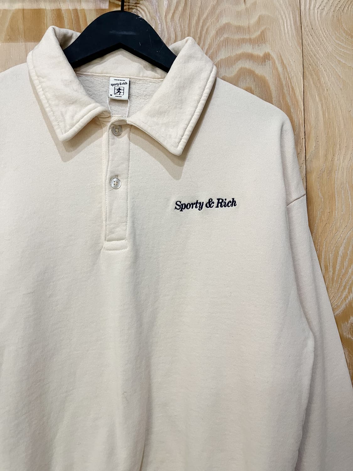 스포티앤리치 22f/w 엠브로이더드 폴로 셔츠 상품이미지3