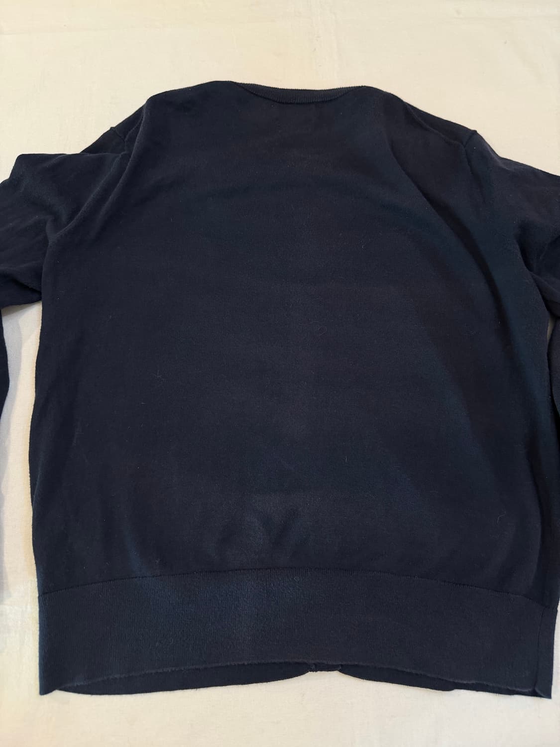 폴로 랄프로렌 큐알탭 라운드넥 니트 네이비 상품이미지3