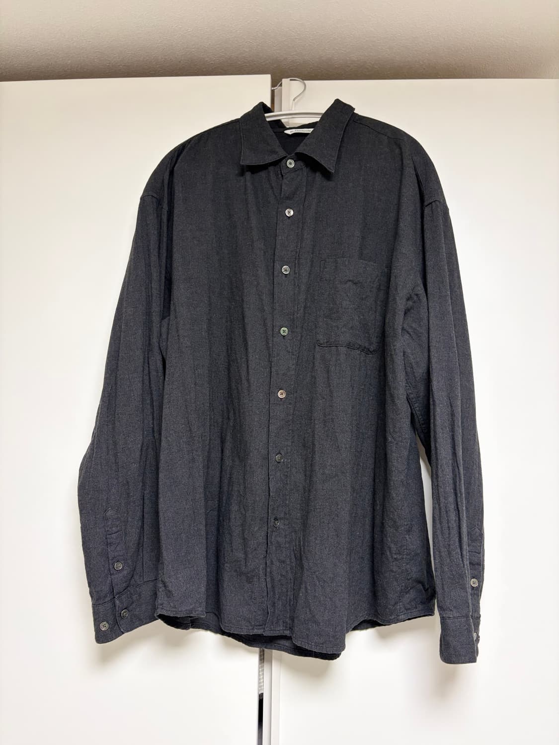 [3] 블랭크룸 텍타일 셔츠 멜란지 차콜 상품이미지1