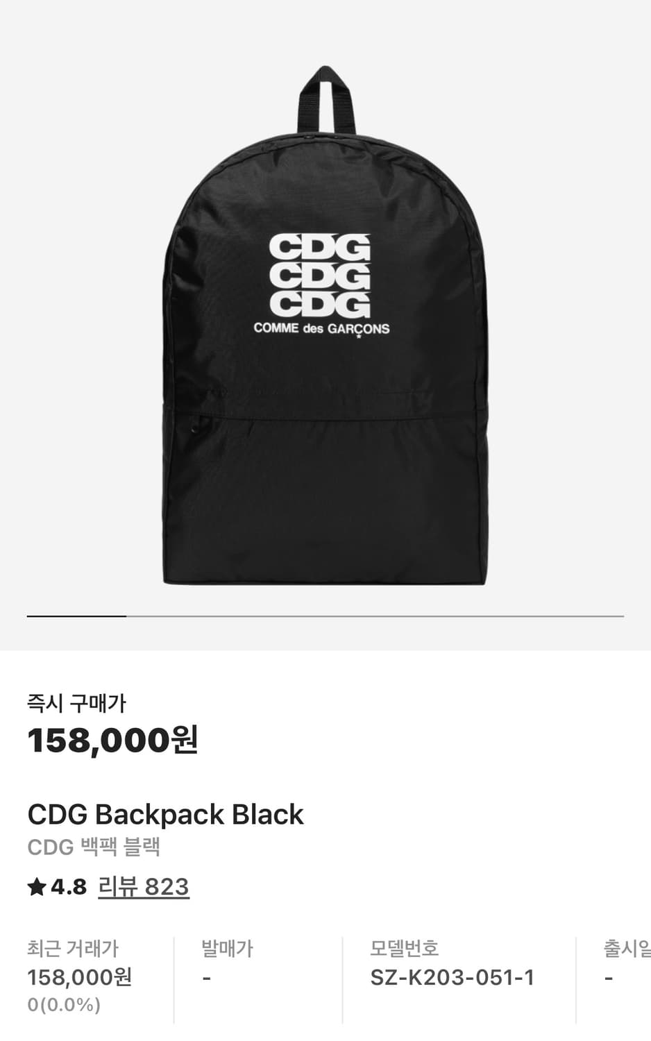 cdg 백팩 상품이미지1