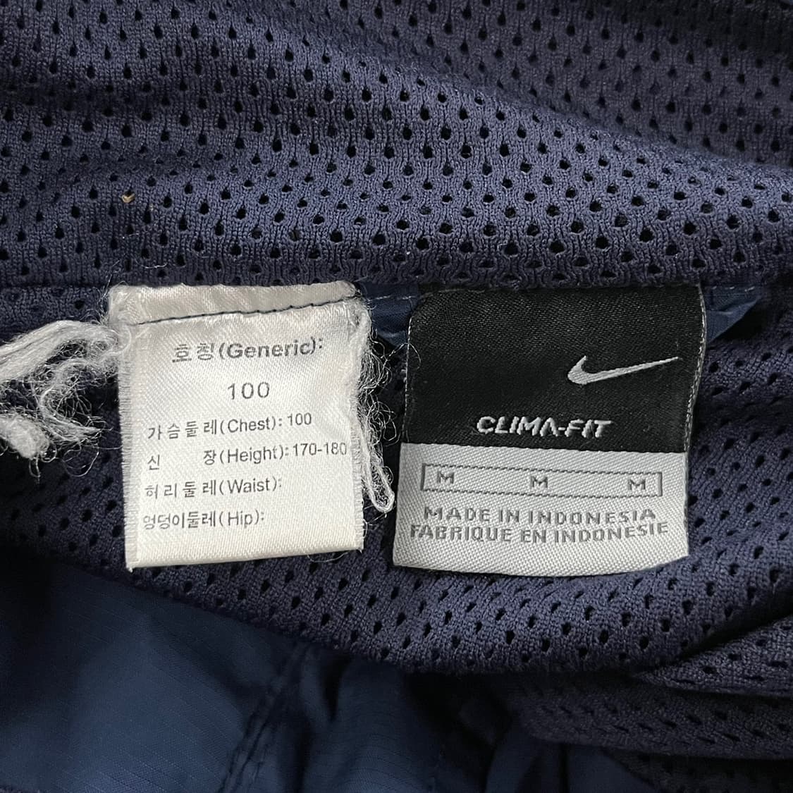 [정품/M] 나이키 유벤투스 바람막이 네이비 b16 상품이미지5