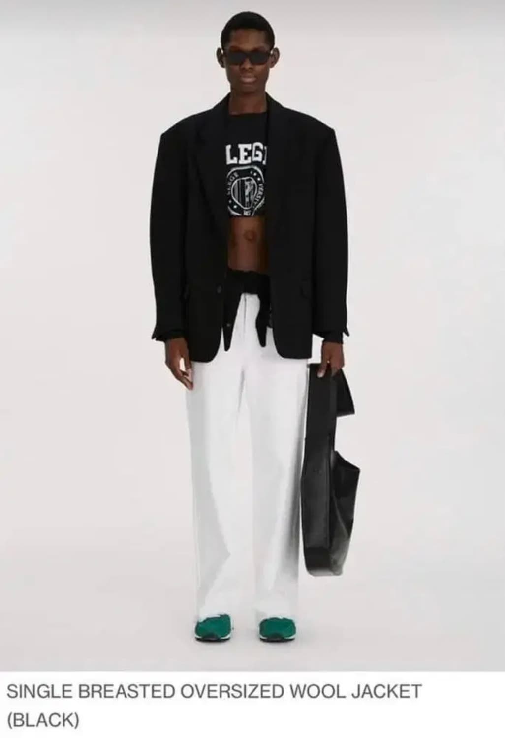 렉토 싱글 오버사이즈 울 자켓 M 상품이미지1