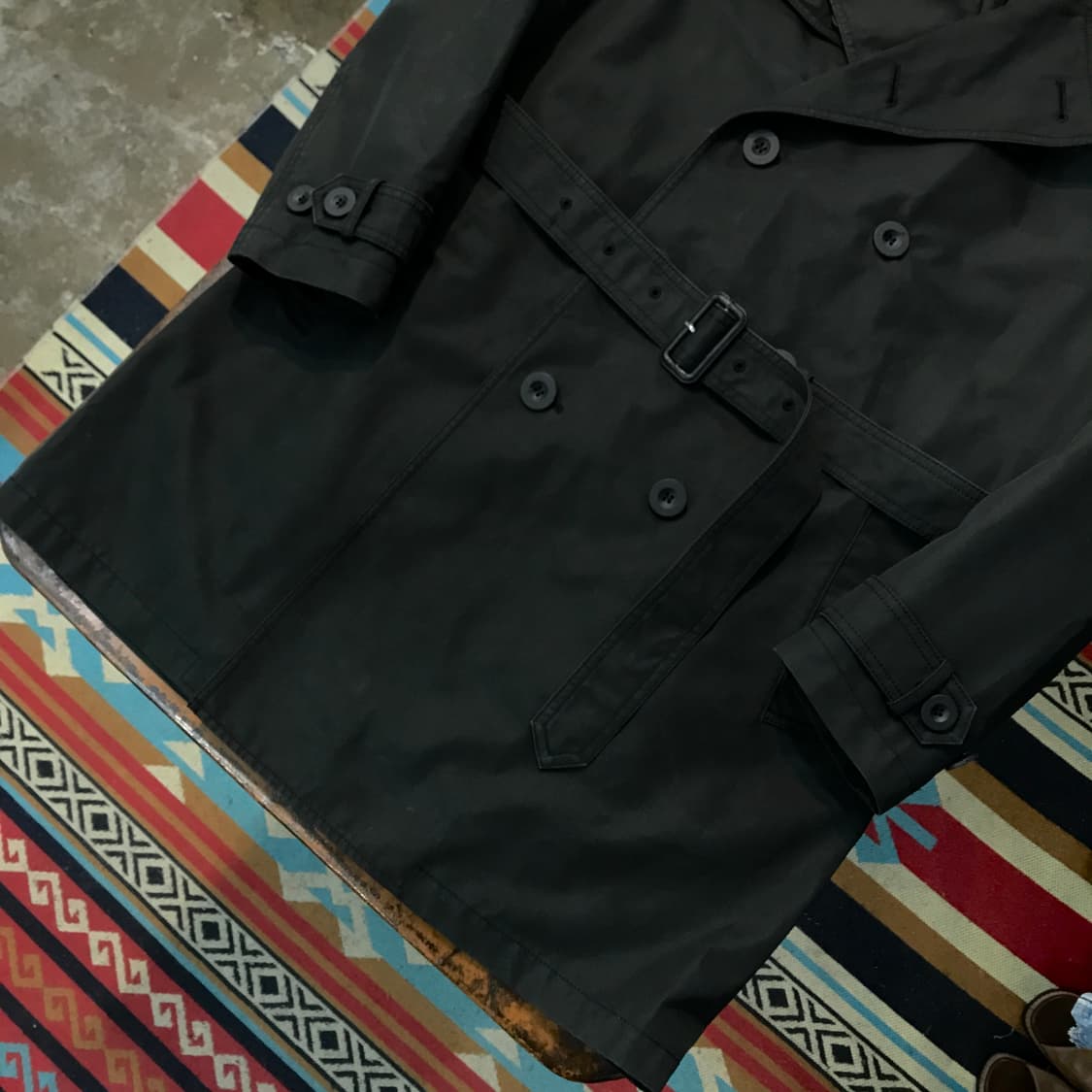 코치 뉴욕 블랙 트렌치코트 남성 105 여성 오버핏  상품이미지3