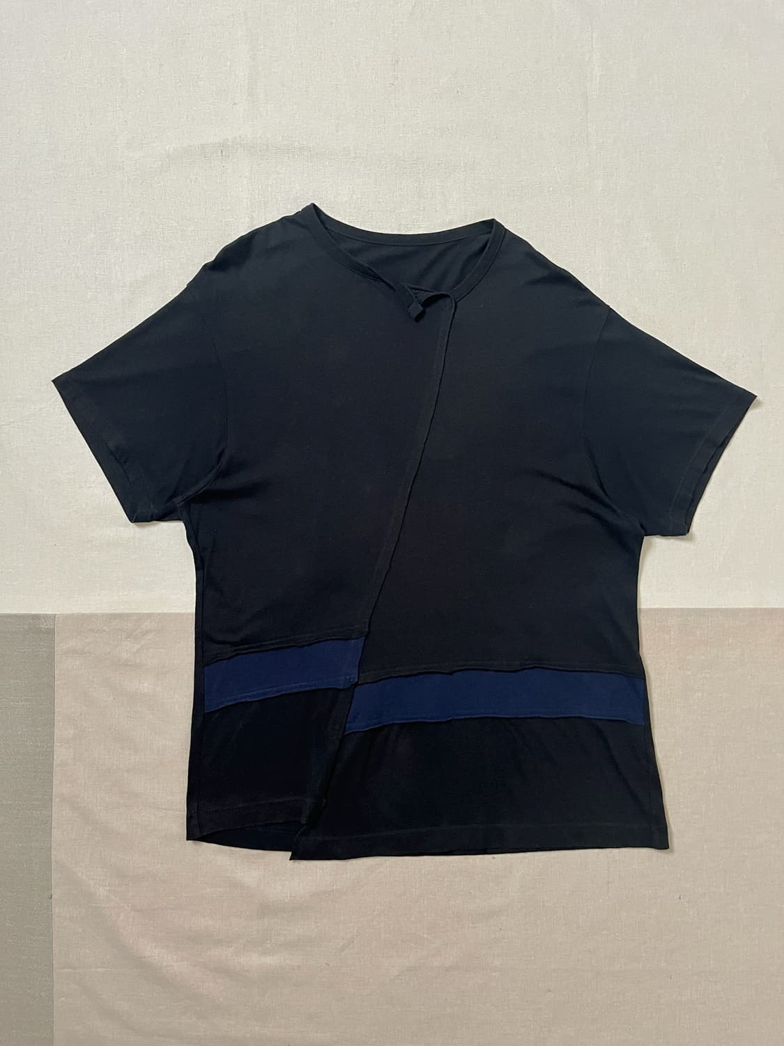 요지야마모토 ground y 비대칭 절개 티셔츠 yohji  상품이미지1