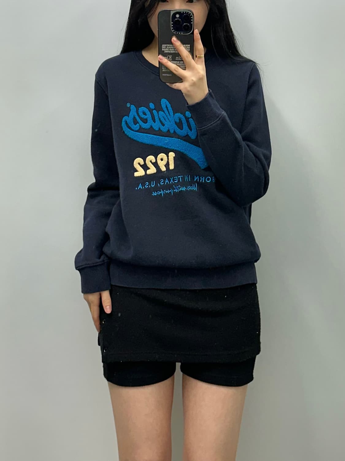 디키즈 y2k 와투케 덤블로고 네이비 맨투맨 상품이미지1