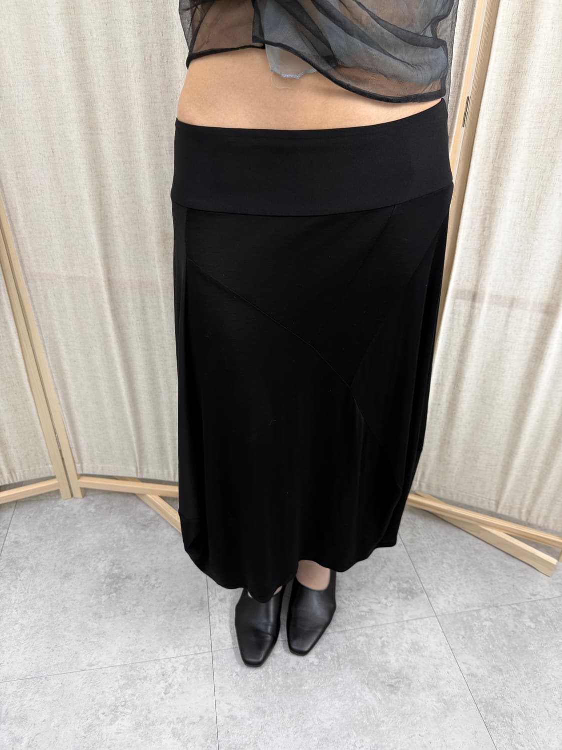  Hiroko koshino 비대칭 절개 볼륨 스커트 상품이미지2