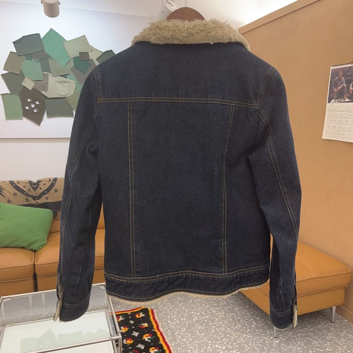 캘빈클라인 슬림핏 쉐르파 데님 양털 자켓 S C08501 상품이미지4