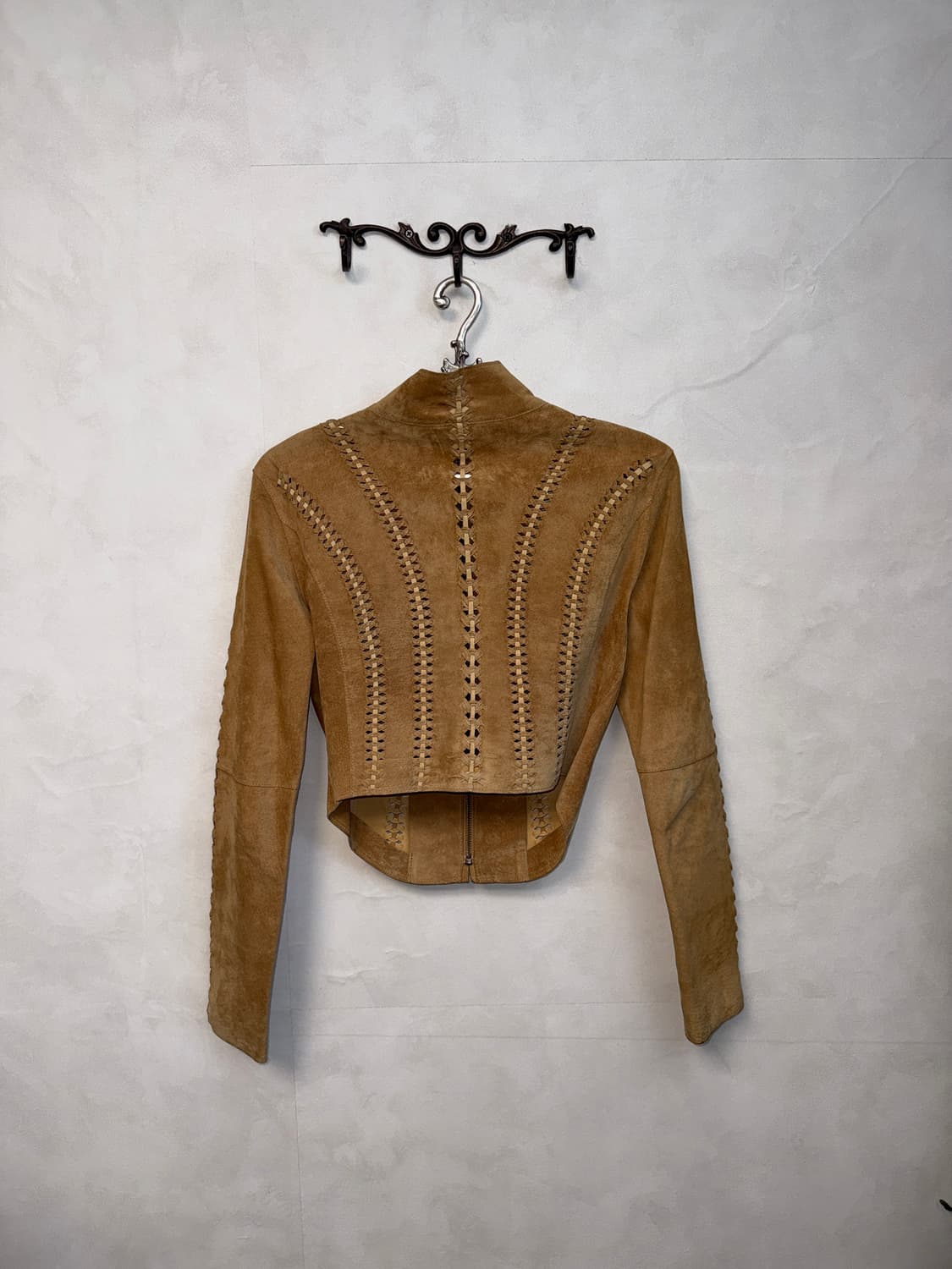 Camel real suede western stitched jk 상품이미지6