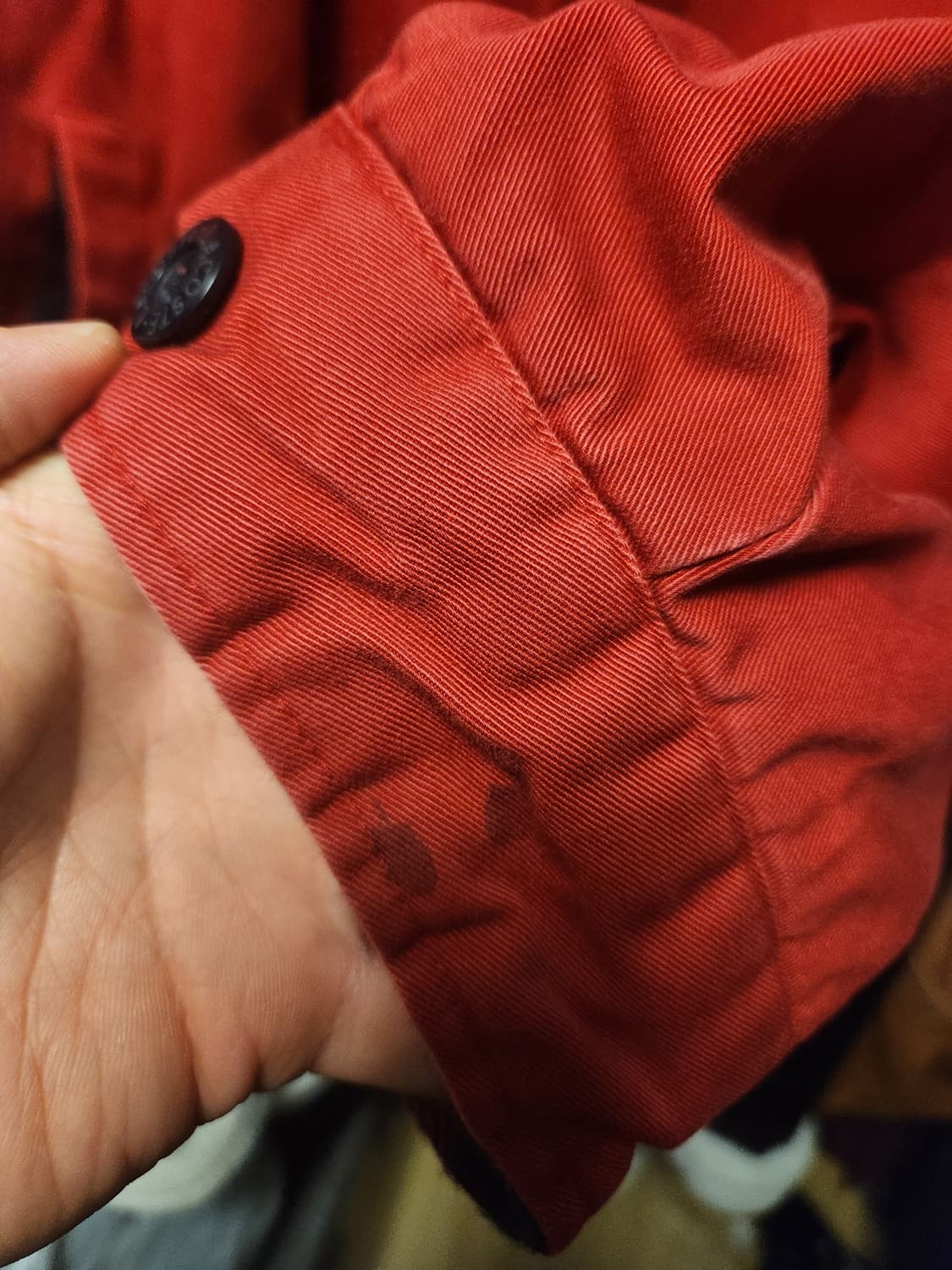 라코스테 90s 빈티지 레드체크 워크 스윙자켓 (실측 M정도) 상품이미지9