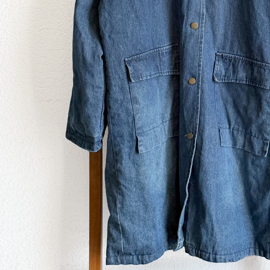 노마드 블루 후드 코트 상품이미지3