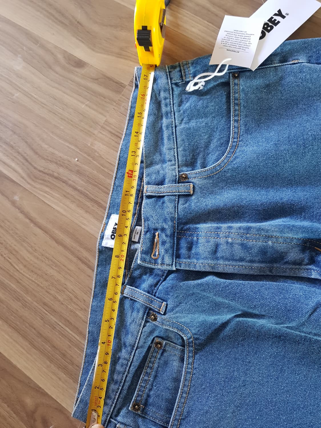  Obey HARDWORK denim light 인디고 142010077 상품이미지9