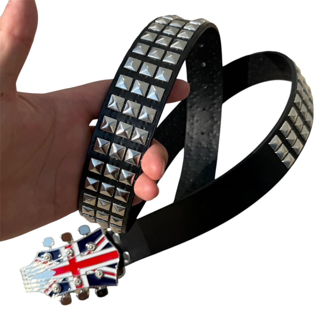 빈티지 무드 UK 유니언잭 스터드 벨트 상품이미지1