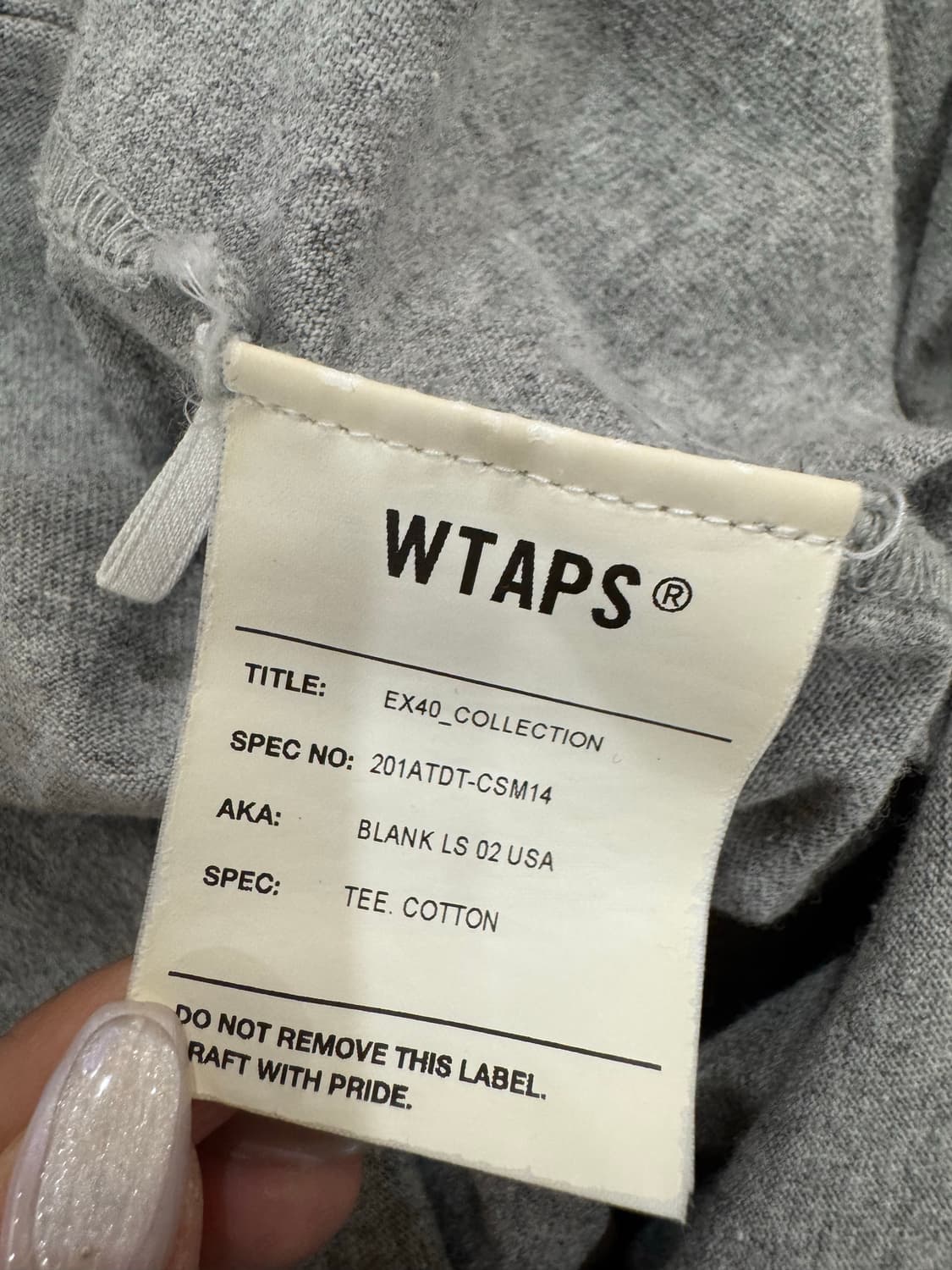 WTAPS 더블탭스 포켓 롱슬리브 상품이미지8