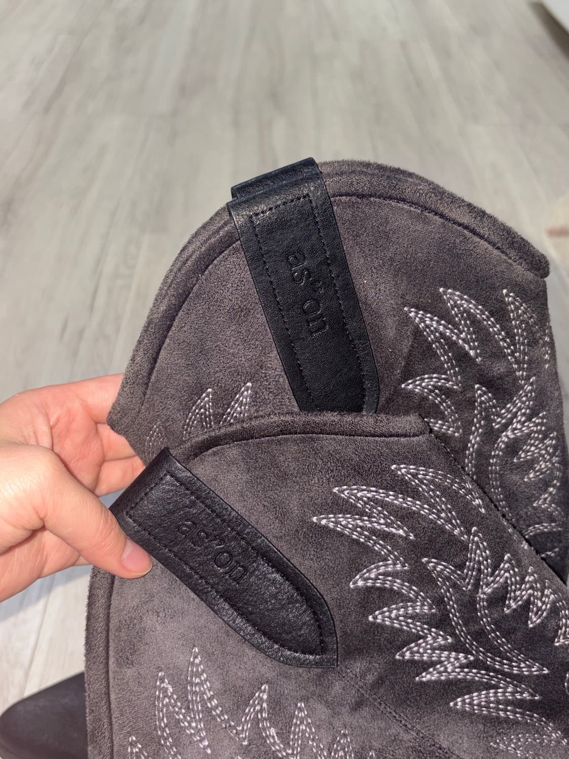 애즈온 웨스턴부츠 블랙 240 상품이미지4