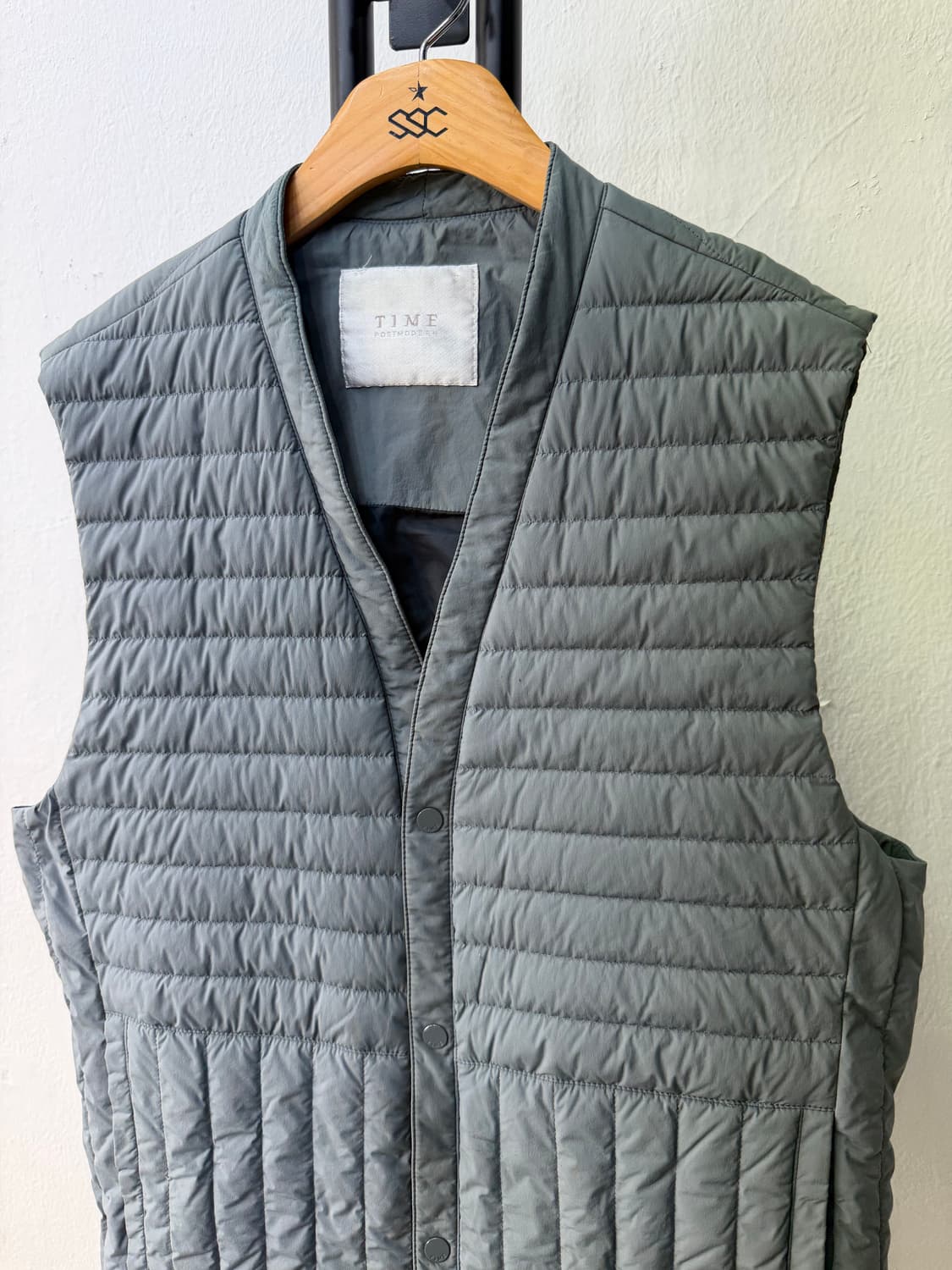 정품) 타임옴므 한섬 퀼팅 경량 패딩조끼 105 상품이미지3