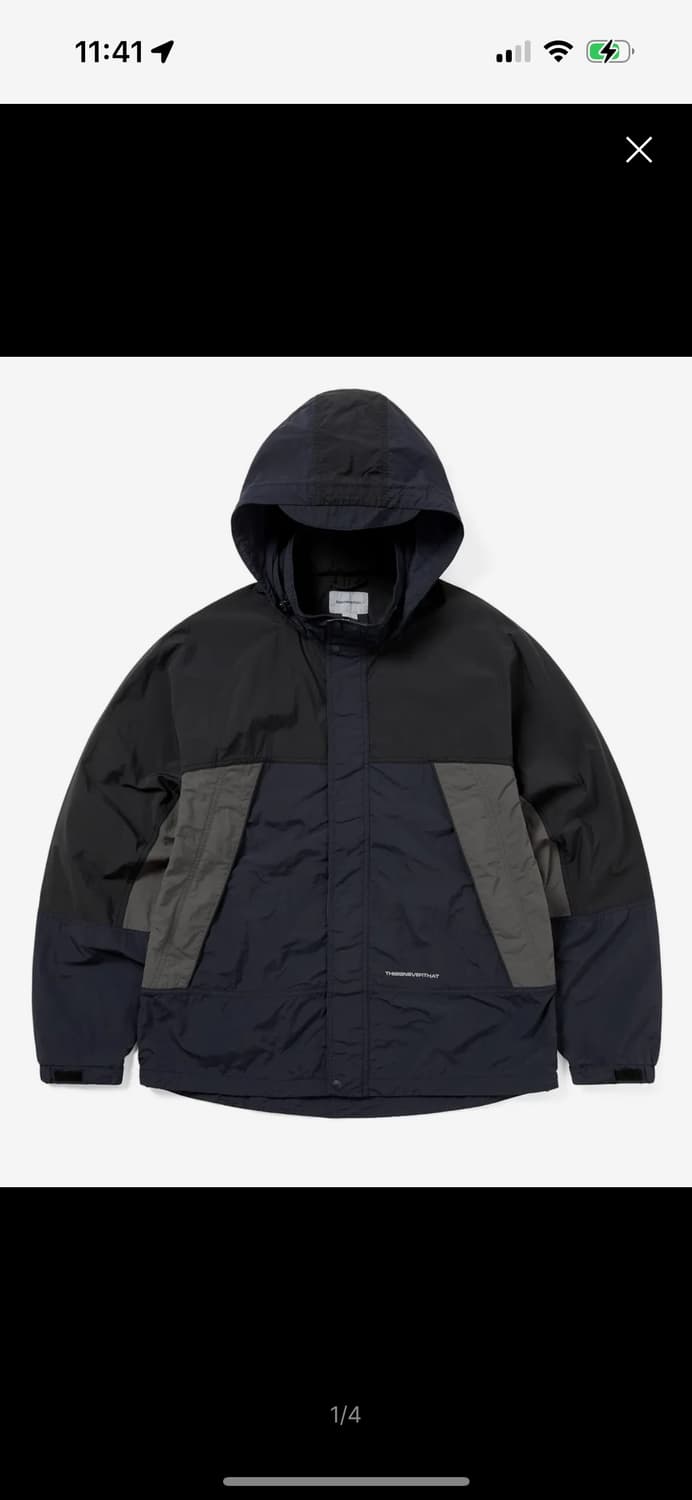 디스이즈네버댓 Nylon Mountain Jacket Navy s 상품이미지1