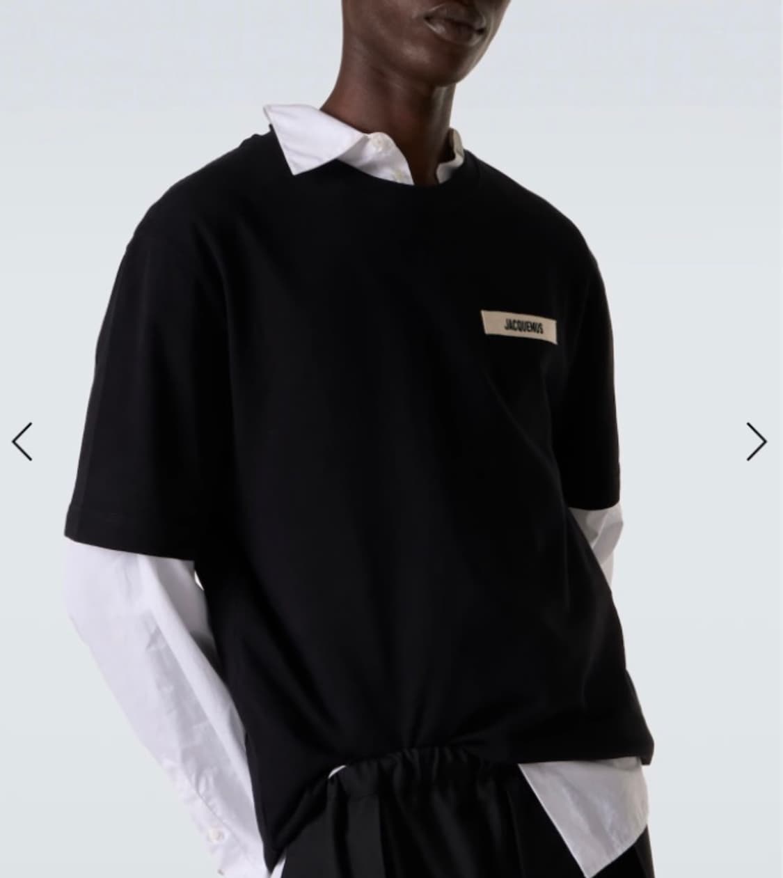 자크뮈스 Le T-Shirt Gros Grain 블랙 XL / 오버핏 상품이미지2