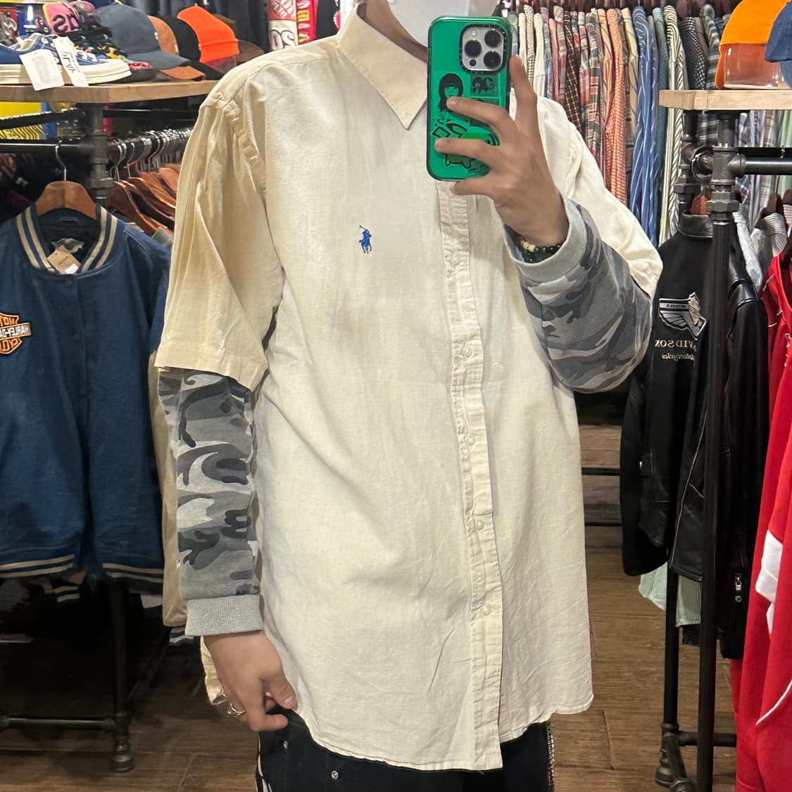 [HI] 폴로 랄프로렌 반팔 셔츠 베이지 상품이미지4