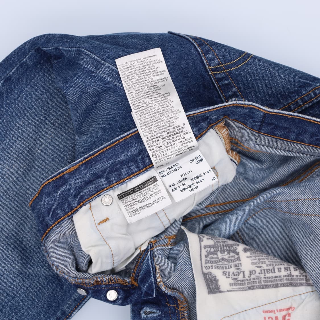 W24L32 리바이스 501 데님팬츠 0406H1 상품이미지6