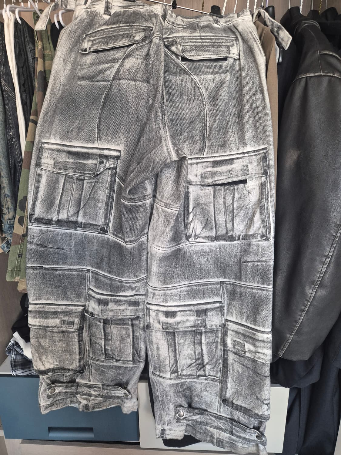 프로젝트gr 페인트 카고 데님 2사이즈 상품이미지2