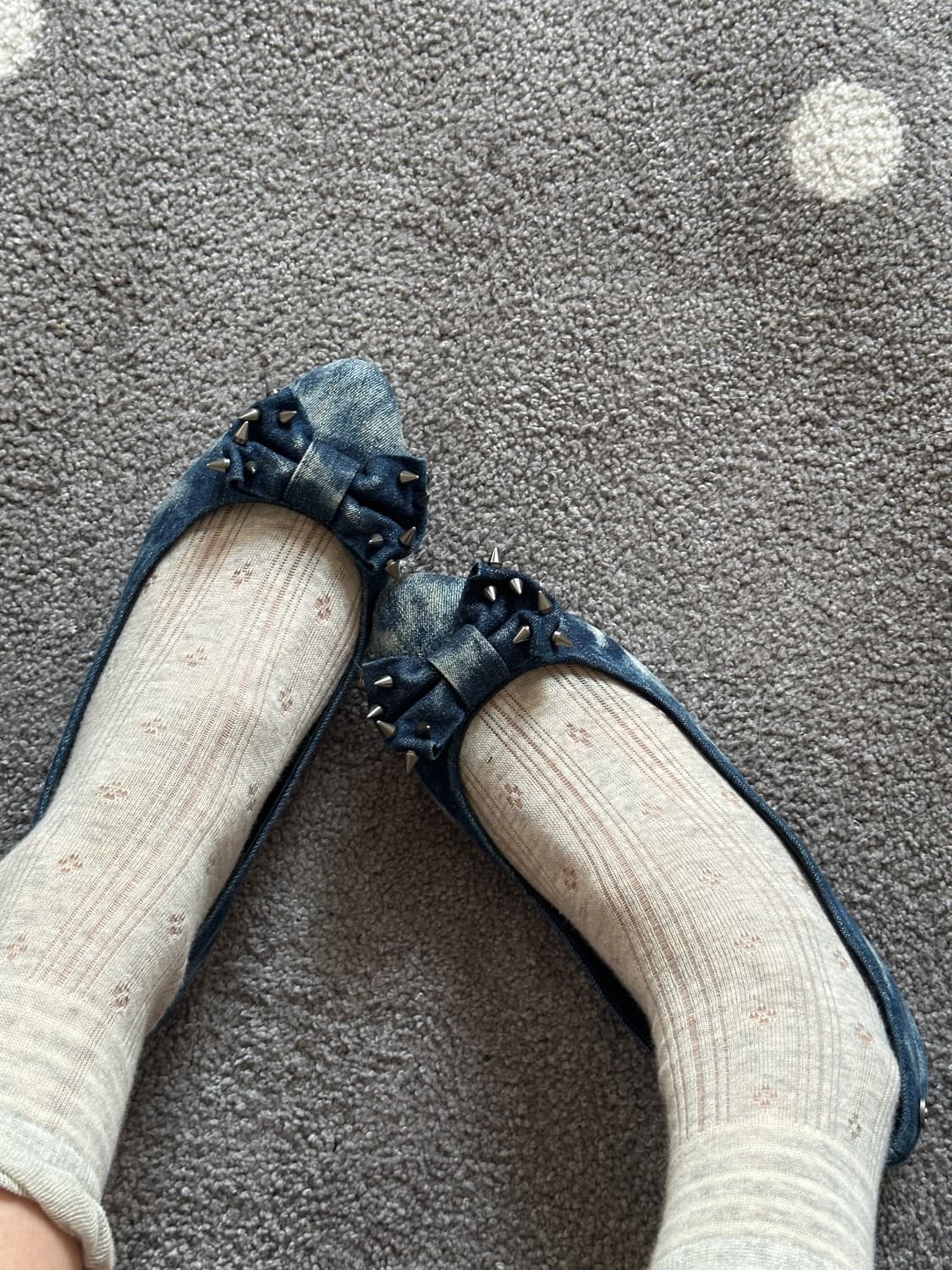 Diesel denim ribbon flats 상품이미지5