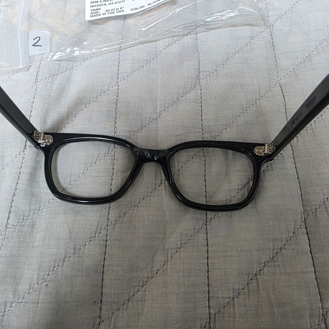 [50-23] 빈티지 크리스 옵티컬 얀크 YANK 블랙 안경테 2 상품이미지5