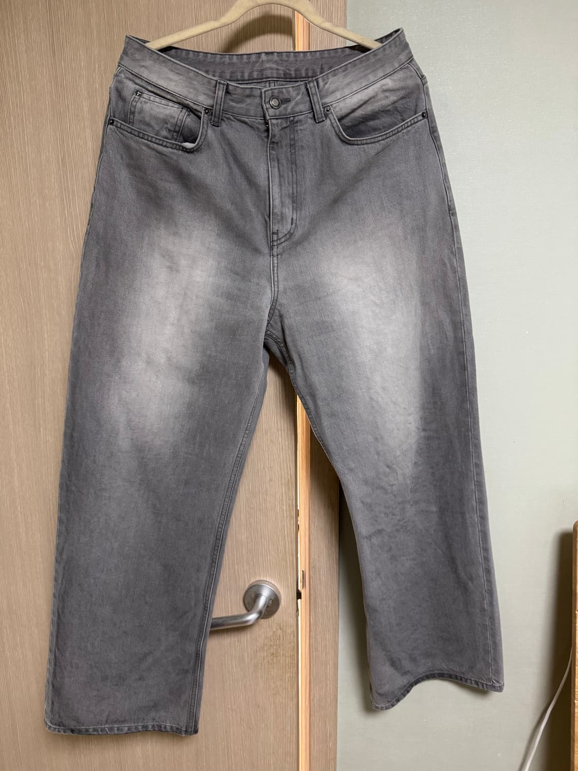 벨리에 트루와이드 데님 팬츠 32/32 빈티지 그레이 상품이미지2