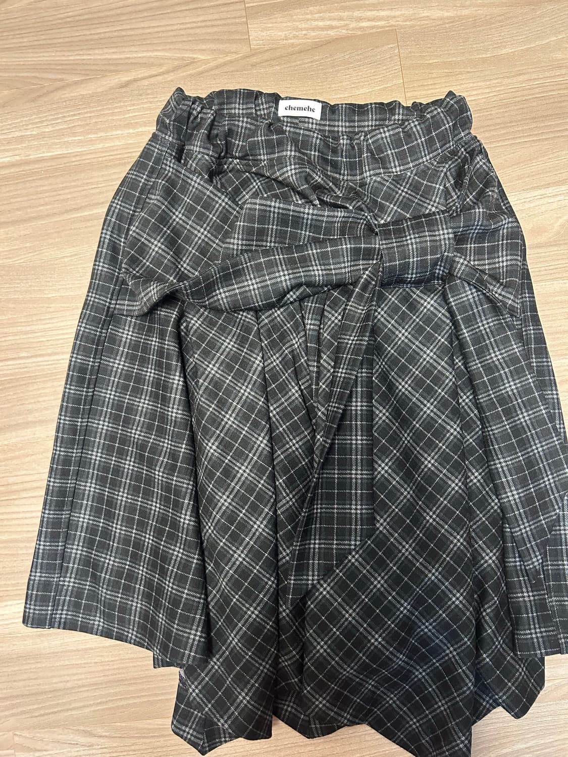 체메씨 보우 언발란스 스커트 상품이미지2