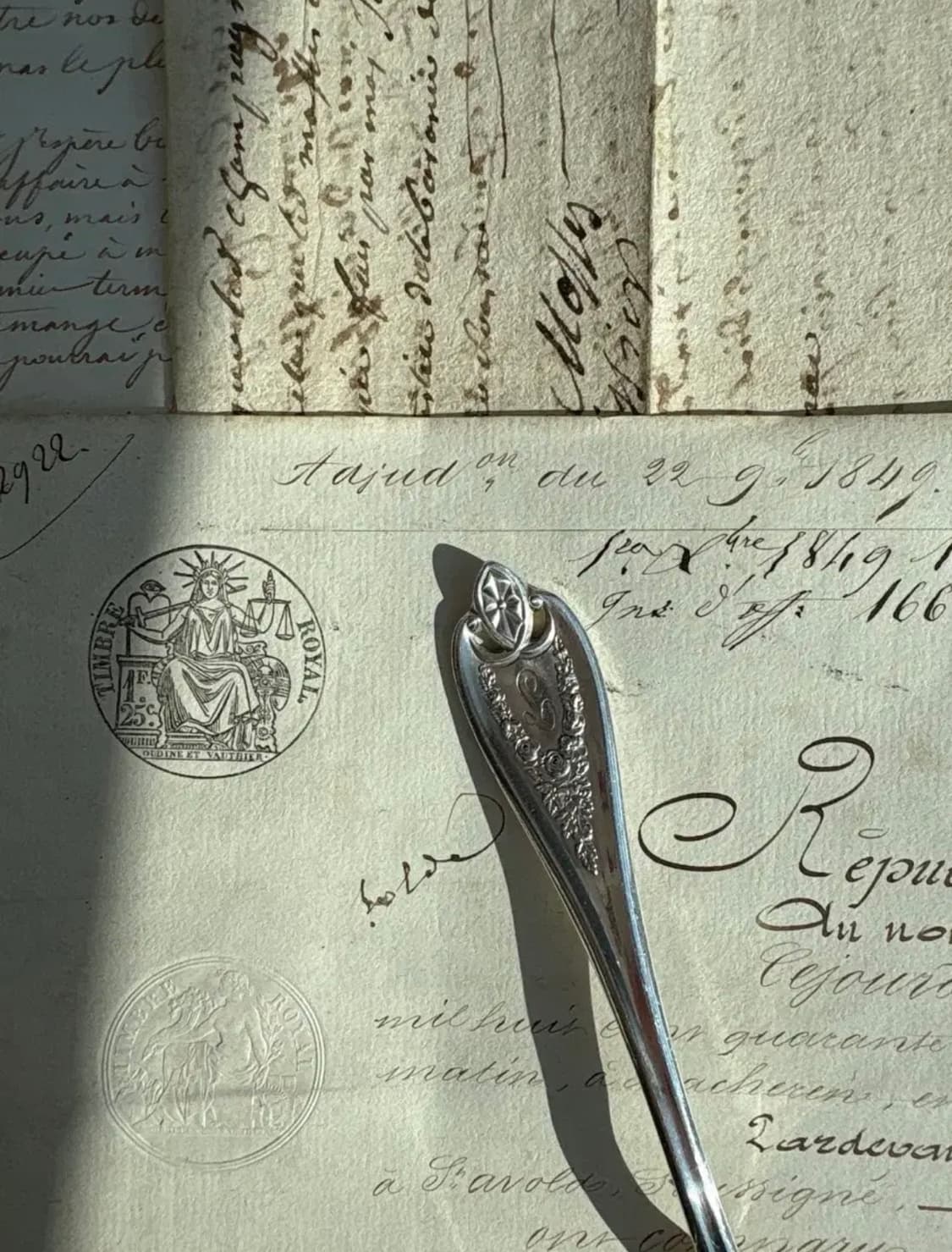 1847 Rogers Bros. Old Colony실버플레이트 디저트스푼 상품이미지2