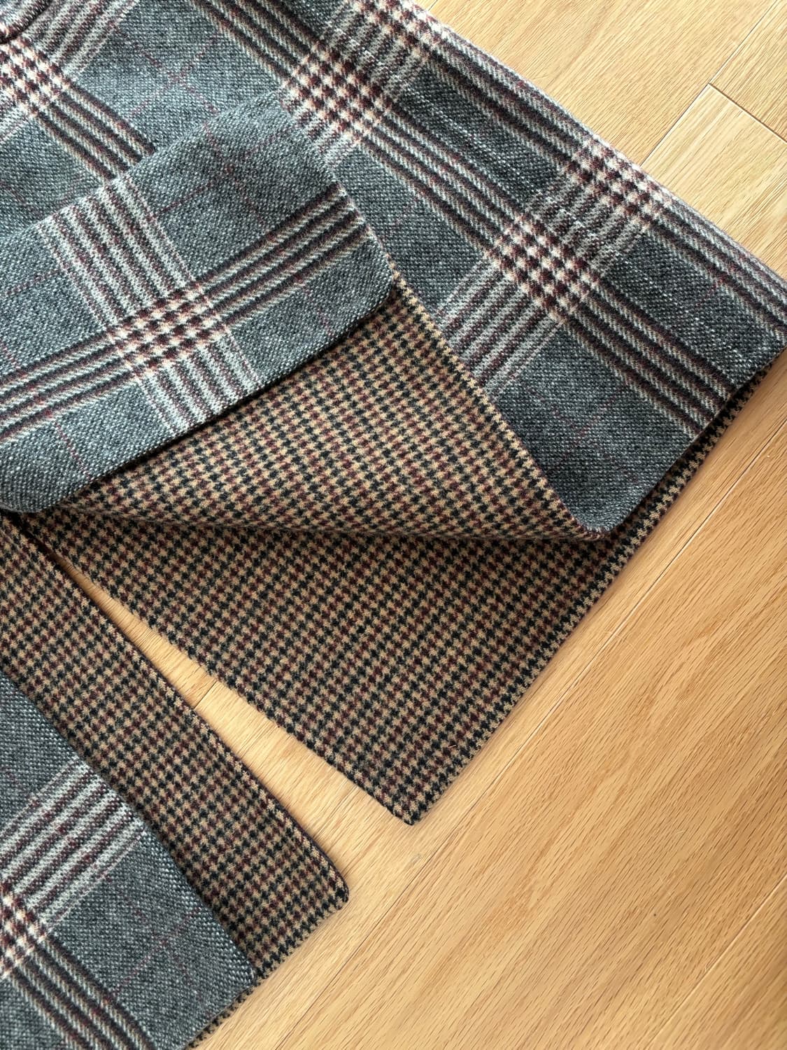 솔리드옴므 체크 발마칸 코트 50(105) 상품이미지5