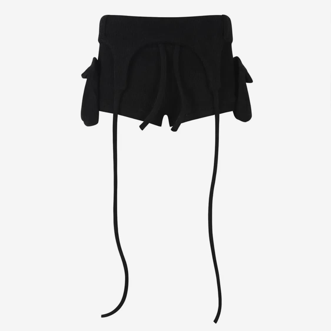 [새상품] 길라아카이브 볼드 로고 포켓 니트 쇼츠 블랙 상품이미지4