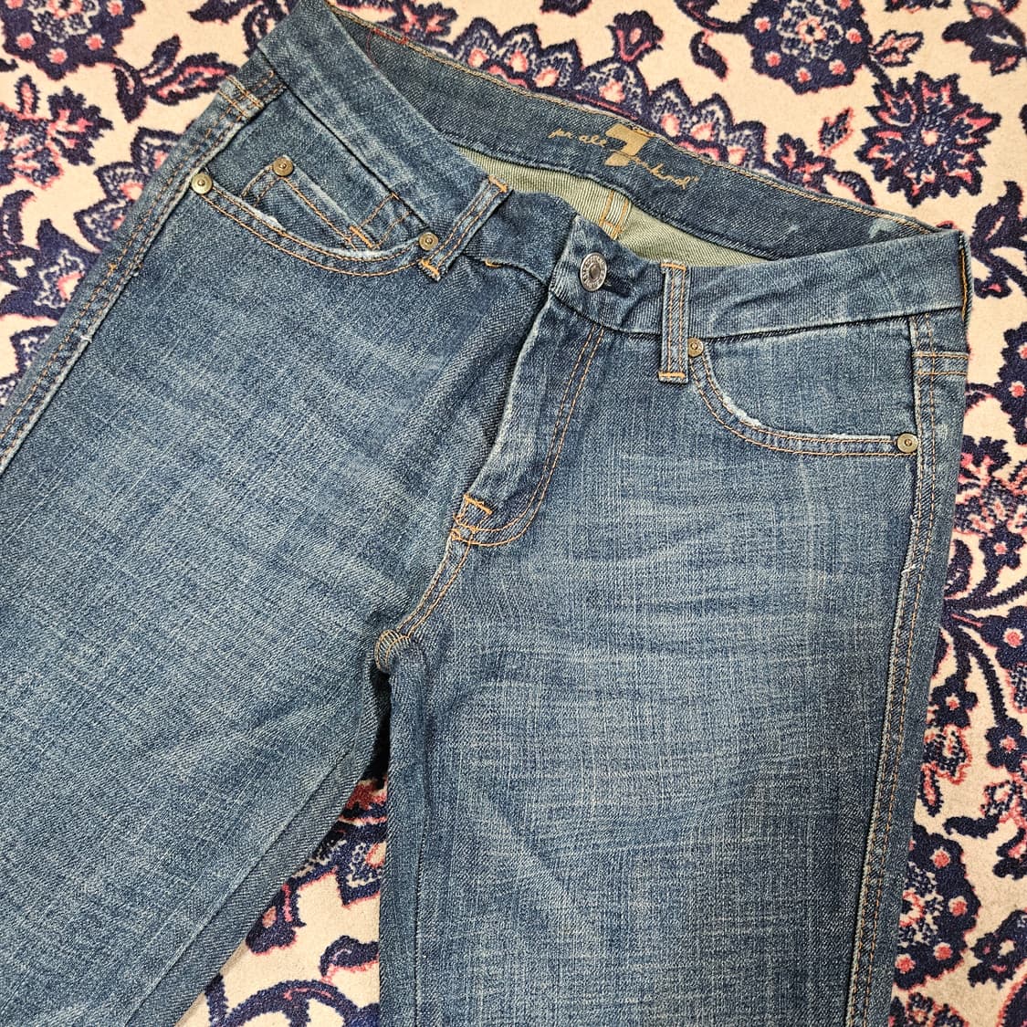 세븐진 포켓 펄 세미 부츠컷 데님 청바지 27 size 상품이미지5