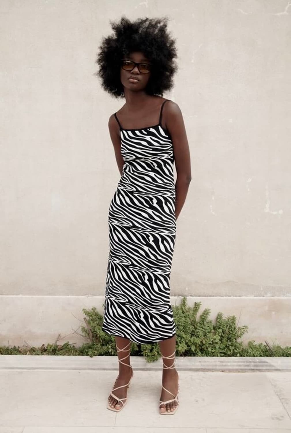 자라) 지브라 끈나시 롱 원피스 상품이미지6