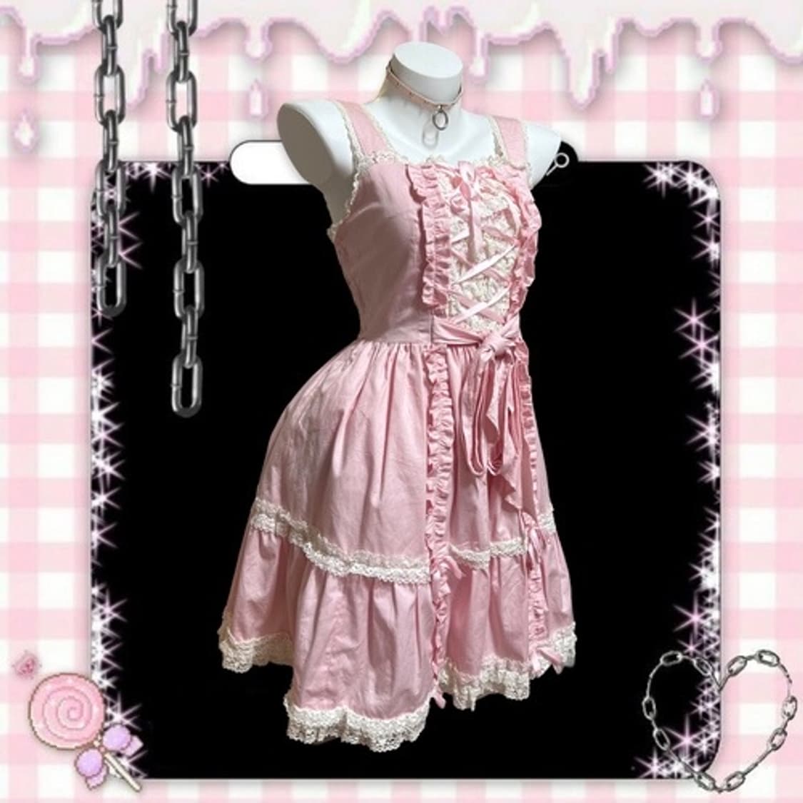 Angelic pretty momoco pink ribbon lolita 상품이미지5