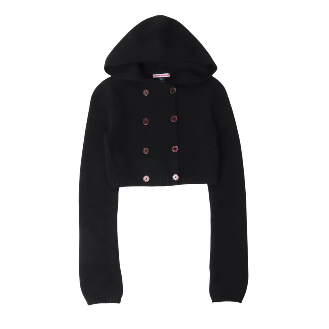 폴로진스 후디드 크롭 더블 울 니트 가디건 상품이미지2