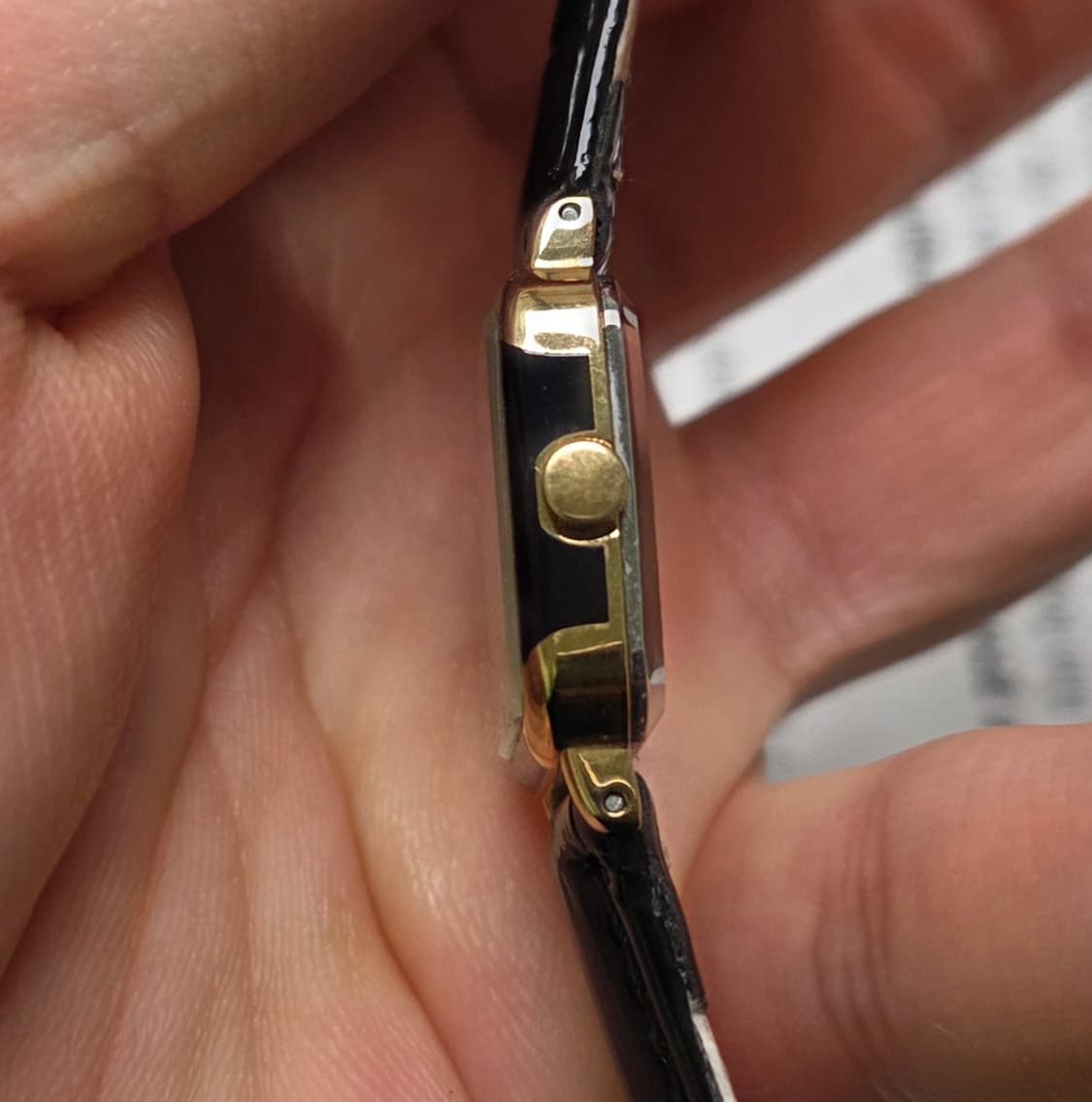 레어] 빈티지 세이코 미니탱크 샴골판 칼침핸즈 슬림쿼츠 여성용  상품이미지5