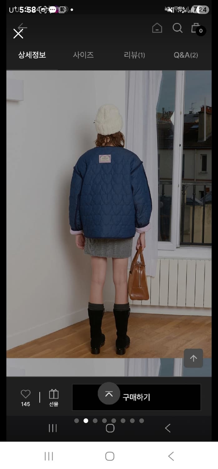 랭앤루 오버핏 리버시블 양털 자켓 상품이미지2