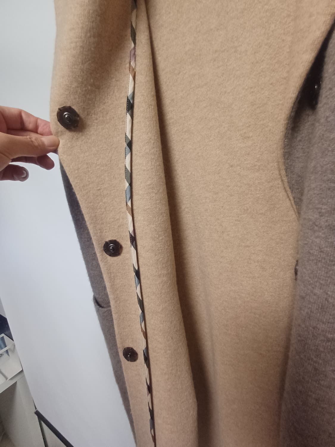 닥스 베이지 캐시미어 혼방 코트 상품이미지4