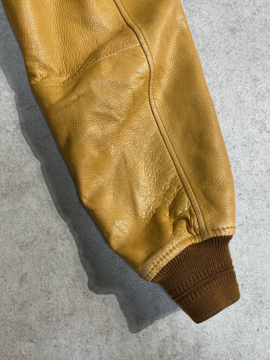 [L] 90-00s Vintage 빈티지 양가죽 레더 블루종 자켓 상품이미지7