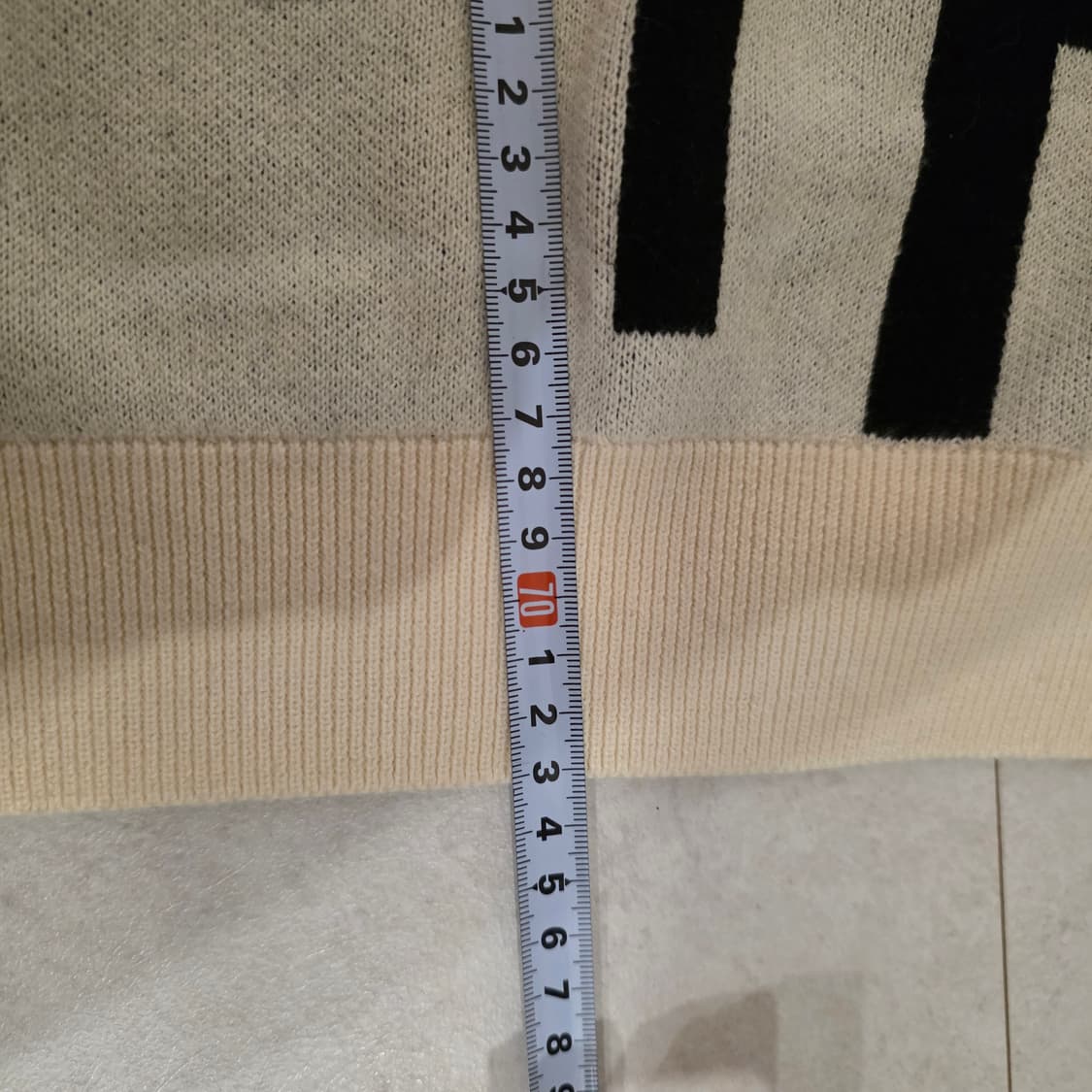 자라 레터링 니트 XL 상품이미지8