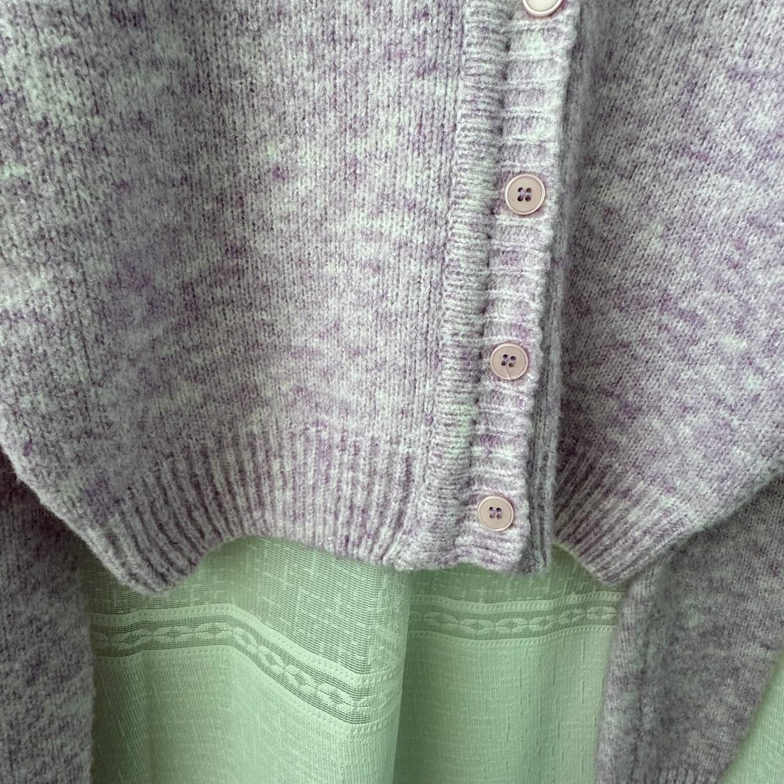 라벤더 색감 예쁜 니트 가디건 상품이미지9
