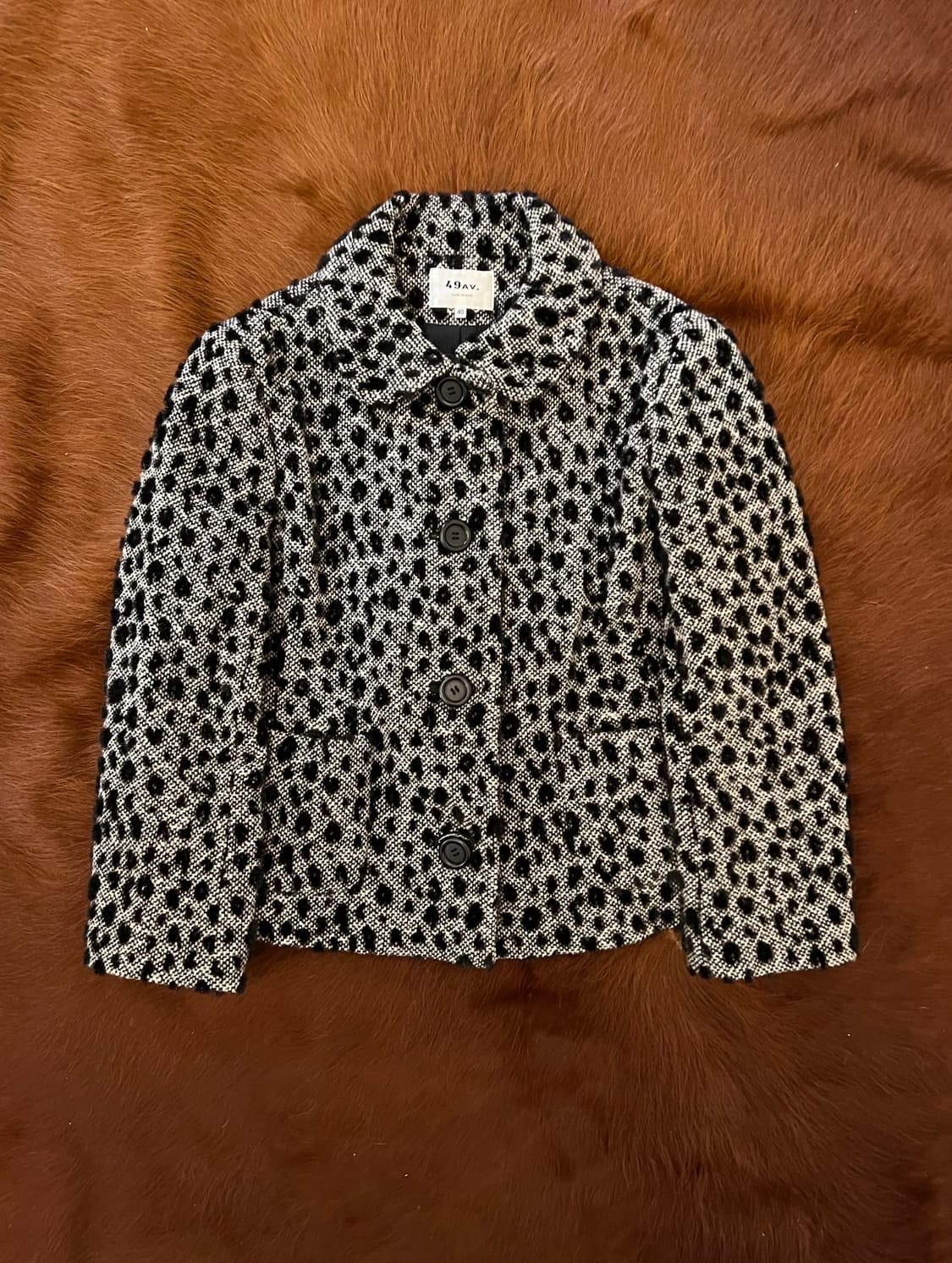 모노톤 레오파드 자켓 상품이미지1