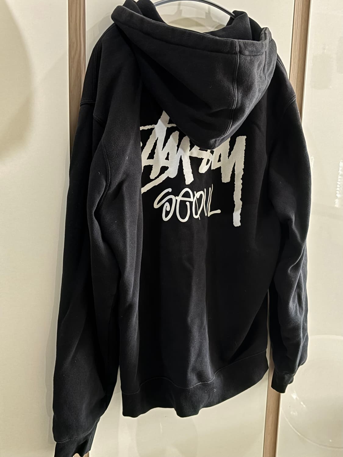 스투시 기모 후드집업 L 상품이미지2