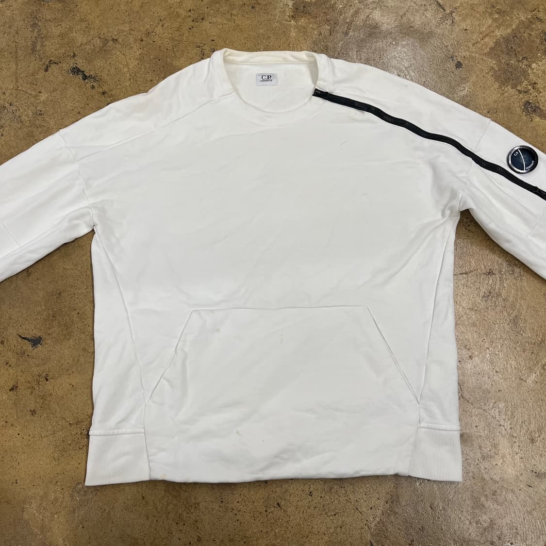 [정품/L] CP컴퍼니 화이트 렌즈 와펜 맨투맨 b18 상품이미지3