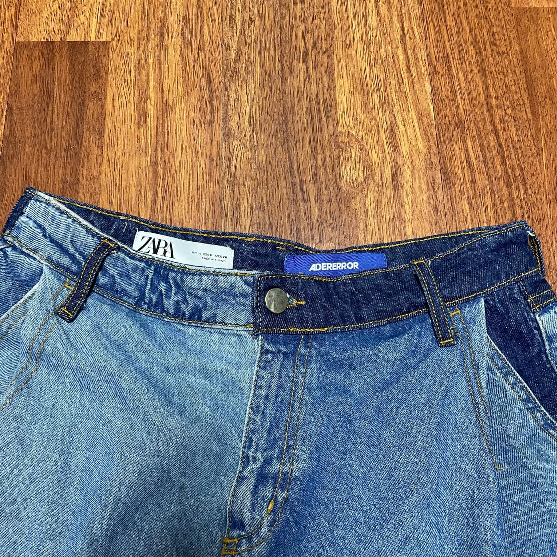 자라 아더에러 배럴 레그 진(38size) 데님 청바지 상품이미지5