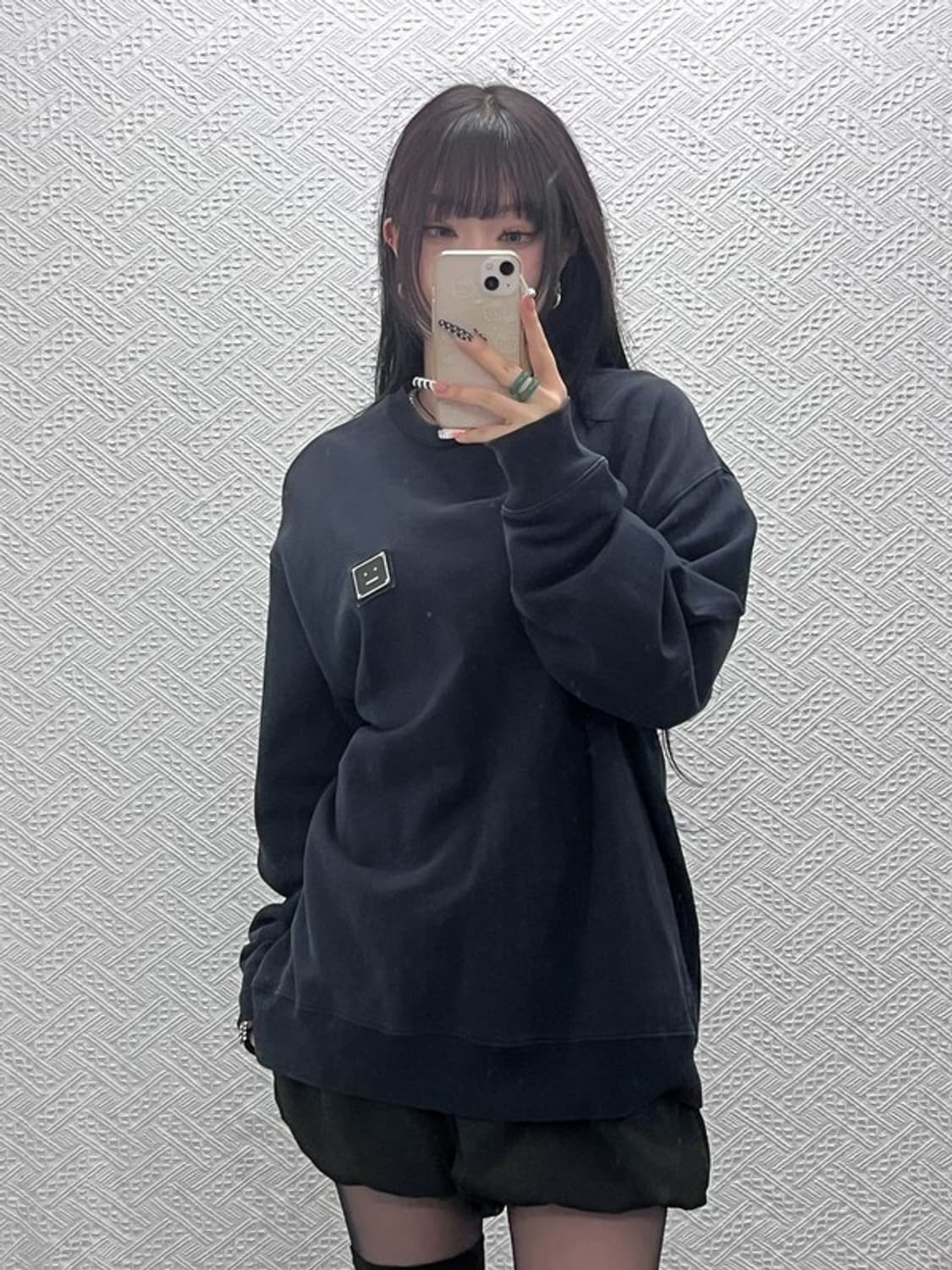 아크네스튜디오 빈티지 키치 메탈 페이스 맨투맨 M C10600 상품이미지2