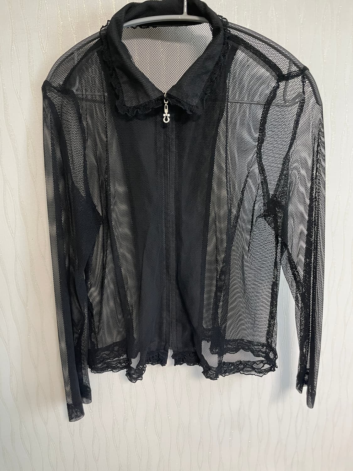 메쉬 레이스 집업 상품이미지1