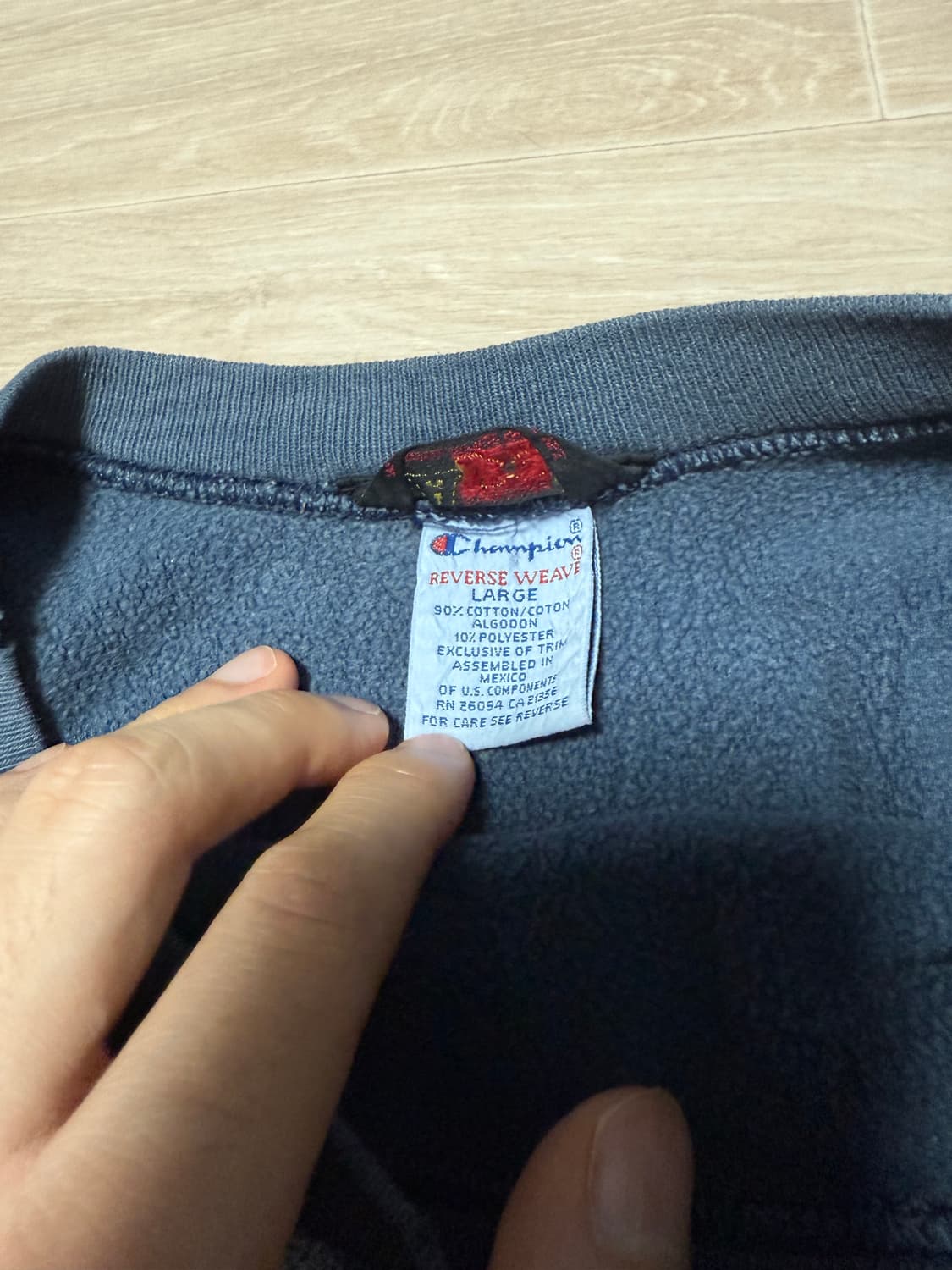 (L)90s 베이프 챔피온 콜라보 리버스위브 상품이미지4