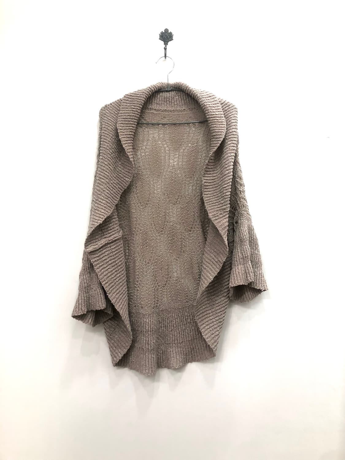 pink beige crochet knit cardigan 상품이미지7